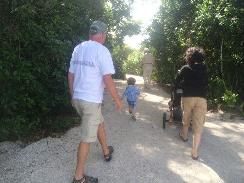 Alex hiked the entire 1.5 mile walk on his own