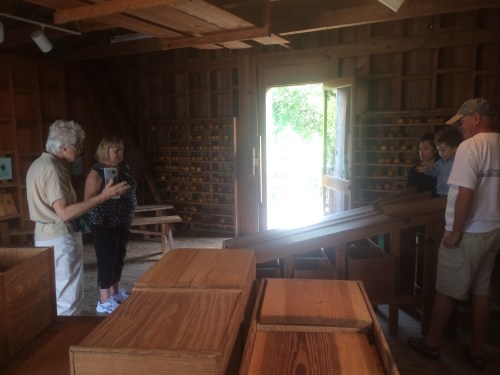 Marilyn explained the process the homesteaders used to package the fruit before sailing it to the Key West so that Steamers could take it all the way to New York City!